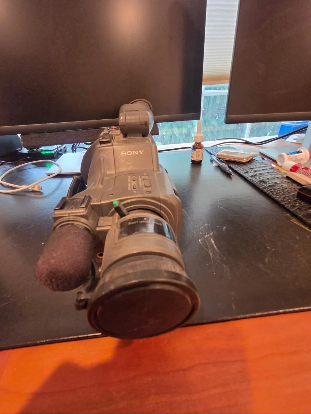 Sony Gray Handheld Video Camcorder with Black Strap